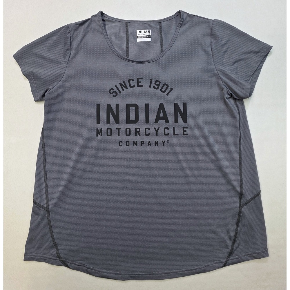 Indian Motorcycle Performance Shirt Womens Gray XL Lightweight LIMITED USE
